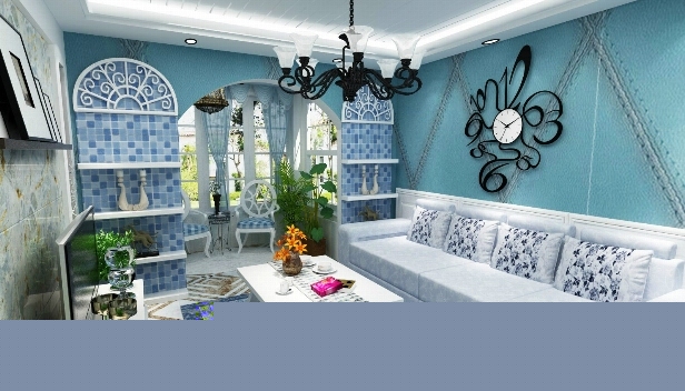 90㎡/兩室兩廳一衛(wèi)/地中海 90㎡/兩室兩廳一衛(wèi)/地中海