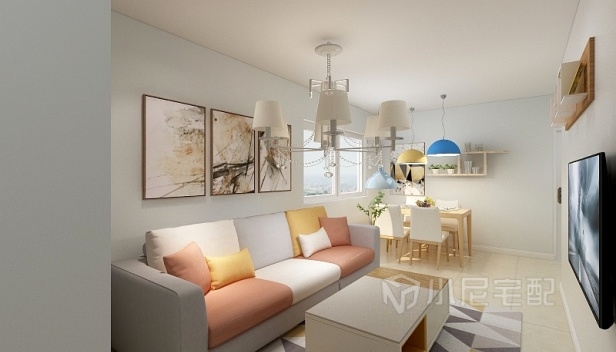 89㎡/三室兩廳一衛(wèi)/混搭