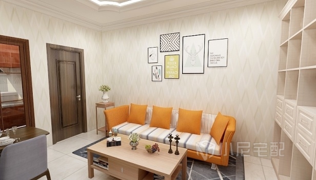 46.1㎡/兩室一廳兩衛(wèi)/簡約 46.1㎡/兩室一廳兩衛(wèi)/簡約