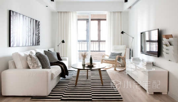 90㎡/兩室兩廳兩衛(wèi)/簡約