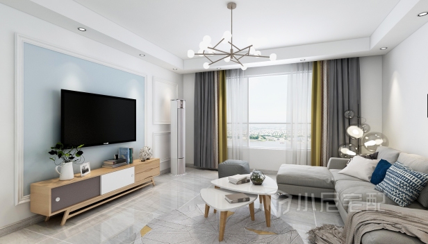 140㎡/三室兩廳兩衛(wèi)/現(xiàn)代