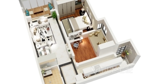 88㎡/兩室一廳一衛(wèi)/簡約 88㎡/兩室一廳一衛(wèi)/簡約