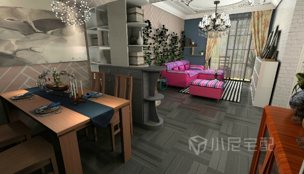 69.07㎡/兩室兩廳一衛(wèi)/混搭 69.07㎡/兩室兩廳一衛(wèi)/混搭