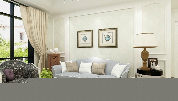 90㎡/三室一廳一衛(wèi)/歐式