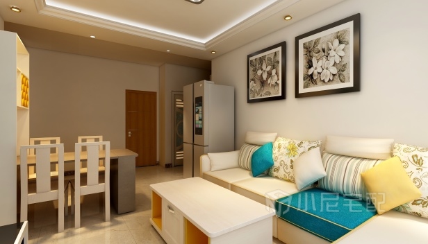 90㎡/兩室兩廳一衛(wèi)/現代