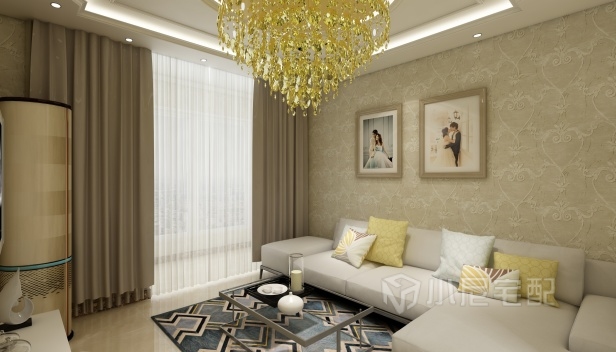 90㎡/兩室一廳一衛(wèi)/歐式