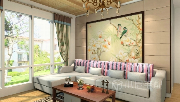 64㎡/兩室兩廳一衛(wèi)/混搭